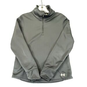 Under Armour Storm1 Quarter‎ Zip Pullover Dark Gray Womens Medium Fleece
